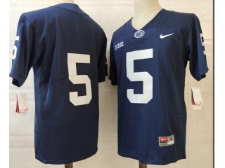 Penn State Nittany Lions #5 Navy Limited Football Jersey Blue