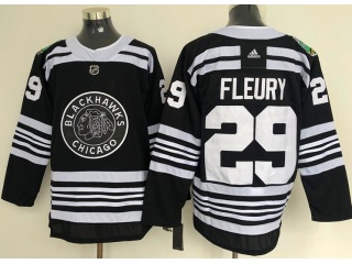 Chicago Blackhawks #29 Marc-Andre Fleury Winter Classic Hockey Jersey Black