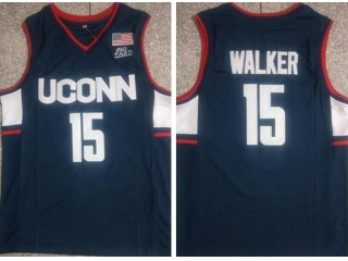 Uconn Huskies #15 Kemba Walker Jersey Blue