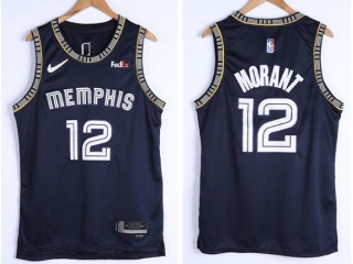 Nike Memphis Grizzlies #12 Ja Morant 2021-22 City Jersey Blue