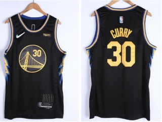 Nike Golden State Warriors #30 Stephen Curry 2021-22 City Jersey Black