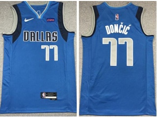 Nike Dallas Mavericks #77 Luka Doncic 75th Jersey Blue