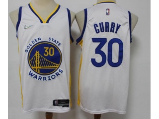 Nike Golden State Warriors #30 Stephen Curry 75th Jersey White