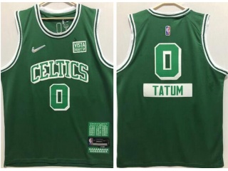 Nike Boston Celtics #0 Jayson Tatum 2021-2022 City Jerseys Green