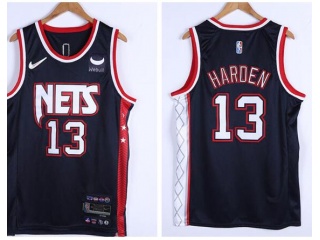 Nike Brooklyn Nets #13 James Harden 2021-2022 City Jerseys Navy Blue