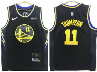 Nike Golden State Warriors #11 Klay Thompson 2021-22 City Jersey Black