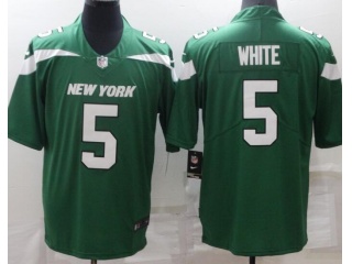 New York Jets #5 Mike White Vapor Limited Jersey Green
