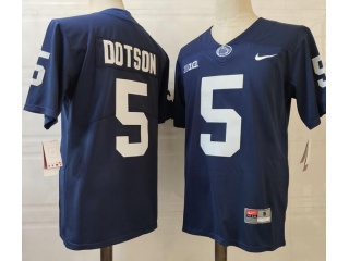 Penn State Nittany Lions #5 Jahan Dotson Limited Football Jersey Navy Blue