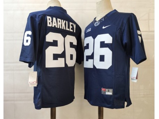 Penn State Nittany Lions #26 Saquon Barkley Limited Football Jersey Navy Blue