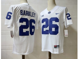 Penn State Nittany Lions #26 Saquon Barkley Limited Football Jersey White