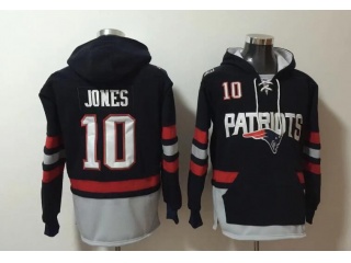 New England Patriots #10 Mac Jones Hoodie Navy Blue