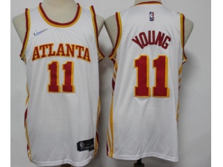 Nike Atlanta Hawks #11 Trae Young 75th Jersey White