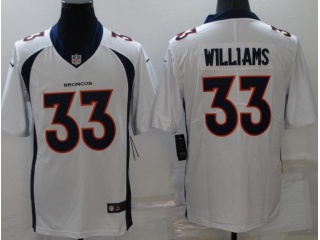 Denver Broncos #33 Javonte Williams Limited Jersey White