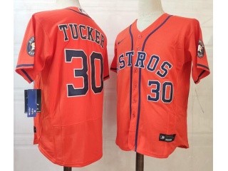 Nike Houston Astros #30 Kyle Tucker Flexbase Jersey Orange