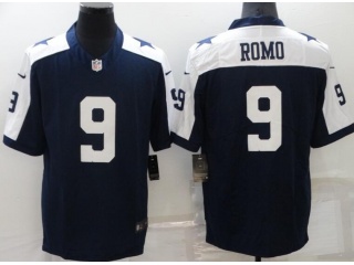Nike Dallas Cowboys #9 Tony Romo Thanskging Vapor Limited Jersey Blue