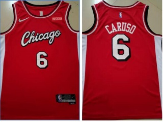 Nike Chicago Bulls #6 Alex Caruso 2021-22 City Jersey Red