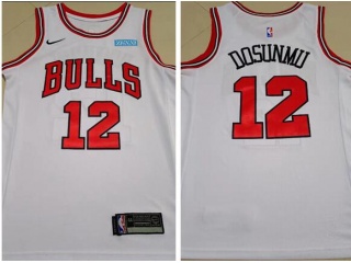 Nike Chicago Bulls #12 Ayo Dosunmu Jersey White