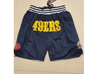 San Francisco 49ers Just Don Shorts Blue