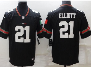 Dallas Cowboys #21 Ezekiel Elliott Mexico Limited Jersey Black