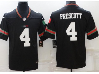 Dallas Cowboys #4 Dak Prescot Mexico Limited Jersey Black