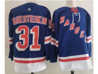 Adidas New York Rangers #31 Igor Shesterkin Jersey Blue