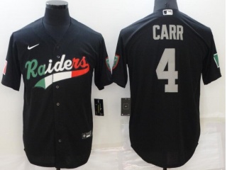 Las Vegas Raiders #4 Derek Carr Mexico Jersey Black