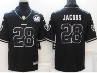 Las Vegas Raiders #28 Josh Jacobs Lights Out 2.0 Jersey Black