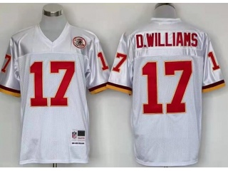 Washington Redskins #17 D.williams Throwback Jerseys White