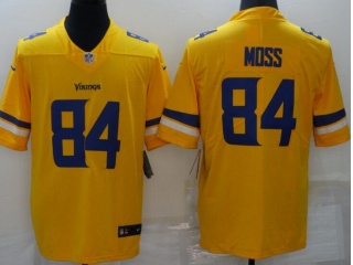 Minnesota Vikings #84 Randy Moss Limited Jersey Yellow