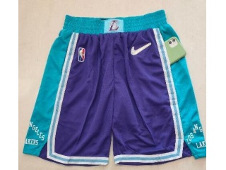Los Angeles Lakers 75th With Pockets Shorts Purple