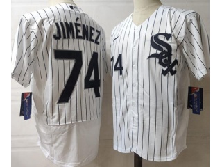 Nike Chicago White Sox #74 Eloy Jimenez Flexbase Jerseys White