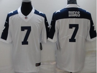 Dallas Cowboys #7 Trevon Diggs Thanksgiving Limited Jersey White