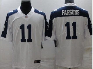 Dallas Cowboys #11 Micah Parsons Thanksgiving Limited Jersey White 