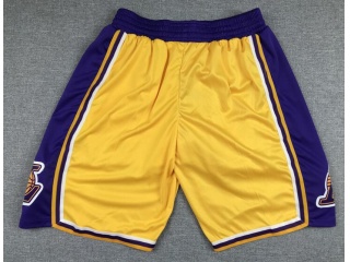 Los Angeles Lakers 75th Shorts Yellow