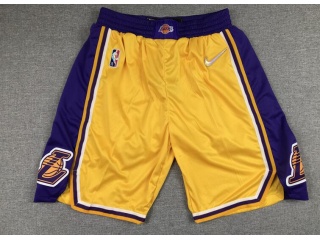 Los Angeles Lakers 75th Shorts Yellow