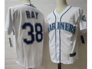 Nike Seattle Mariners #38 Robbie Ray Cool Base Jersey White