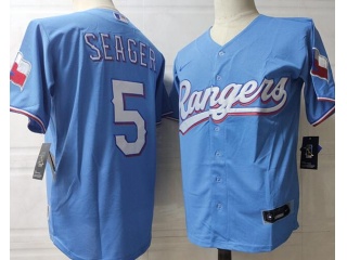 Nike Texas Rangers #5 Corey Seager Cool Base Jersey Blue
