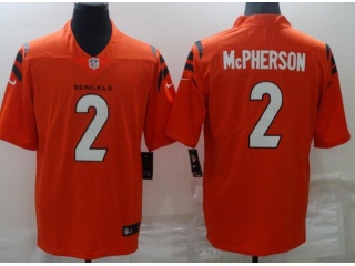 Cincinnati Bengals #2 Evan McPherson Vapor Limited Jersey Orange