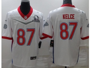 Kansas City Chiefs #87 Travis Kelce 2022 Probowl Jersey White