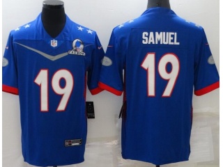 San Francisco 49ers #19 Deebo Samuel 2022 Probowl Jersey Blue