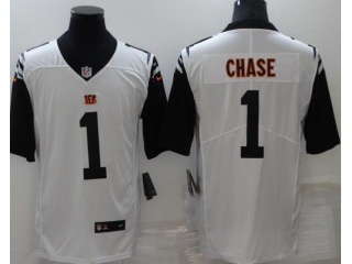 Cincinnati Bengals #1 Ja’Marr Chase  Color Rush Limited Jersey White