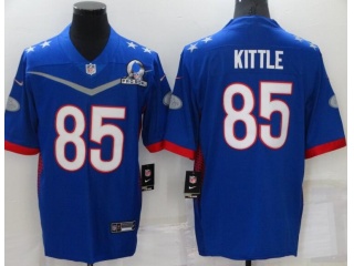 San Francisco 49ers #85 George Kittle 2022 Probowl Jersey Blue