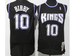 Sacramento Kings #10 Mike Bibby Throwback Jersey Black
