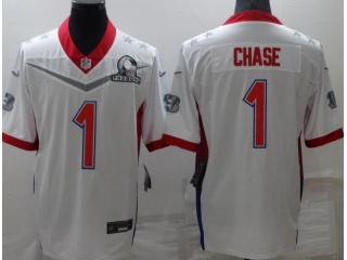 Cincinnati Bengals #1 Ja’Marr Chase 2022 Probowl Jersey White