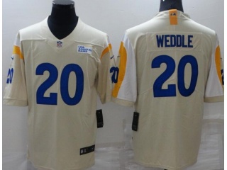 Los Angeles Rams #20 Eric Weddle Vapor Untouchable Limited Jersey Cream