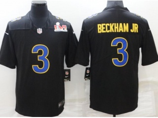 Los Angeles Ram #3 Odell Beckham Jr Superbowl Limited Jersey Black