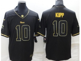 Los Angeles Rams #10 Cooper Kupp Limited Jersey Black Golden