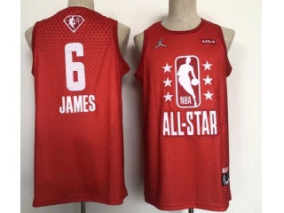 Los Angeles Lakers #6 Lebron James 2022 All Star Jersey Red