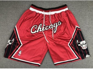 Chicago Bulls 2022 City Just Don Shorts Red