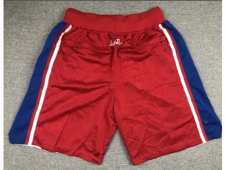 Philadelphia 76ers Just Don Shorts Red 
